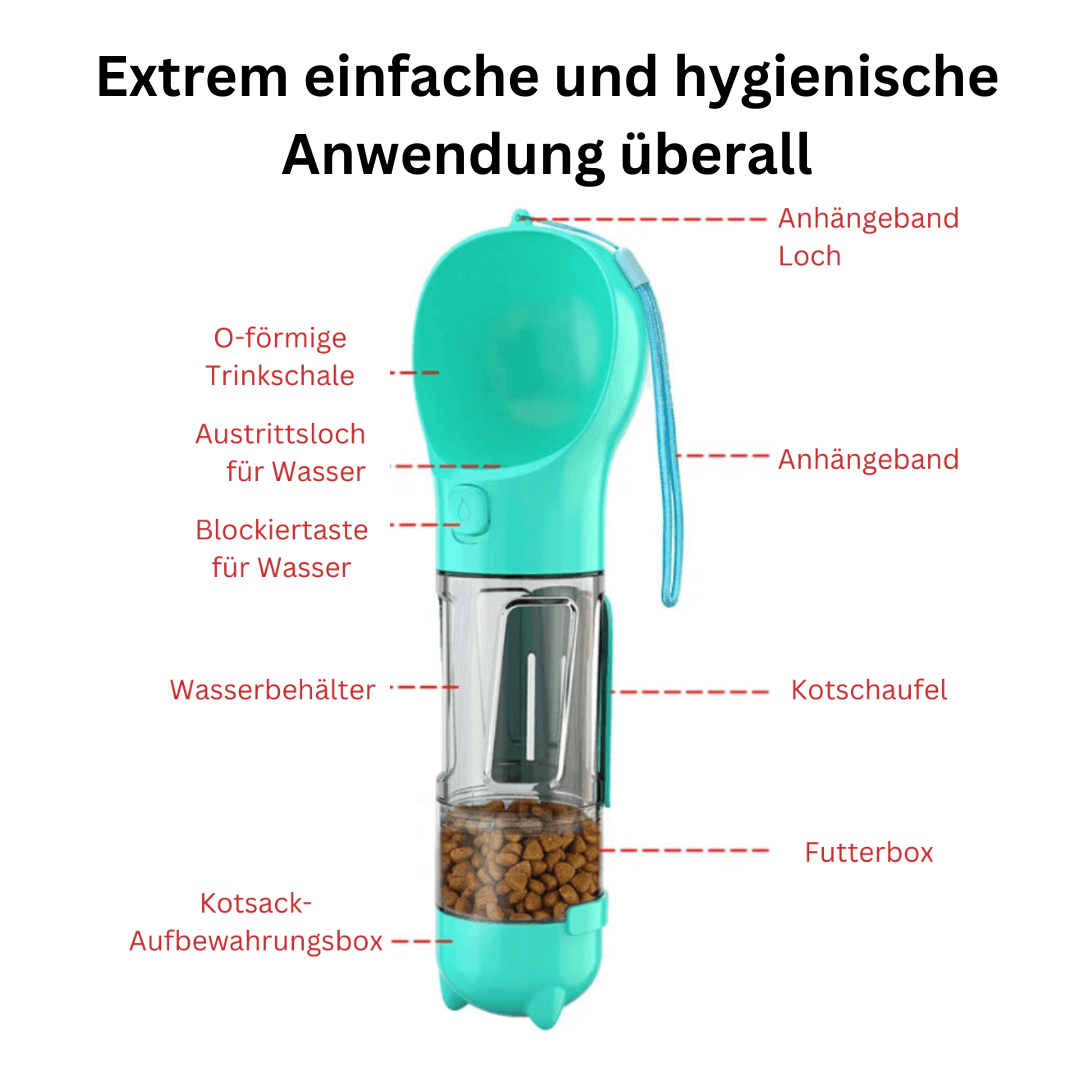 folaMis PETQUENCH - Frisches Wasser und Futter für Deinen Hund immer dabei!